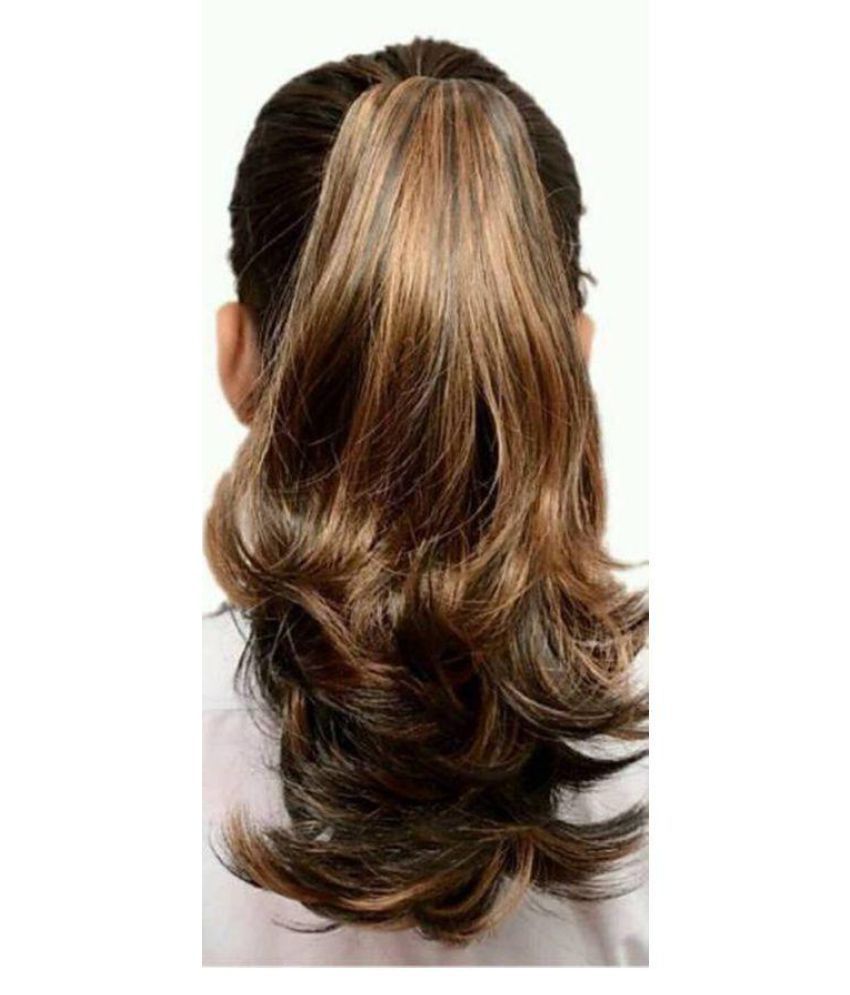 YASHANSH Wavy Clip In Hair Extension BROWN WITH GOLDEN HIGHLIGHTS: Buy  YASHANSH Wavy Clip In Hair Extension BROWN WITH GOLDEN HIGHLIGHTS at Best  Prices in India - Snapdeal