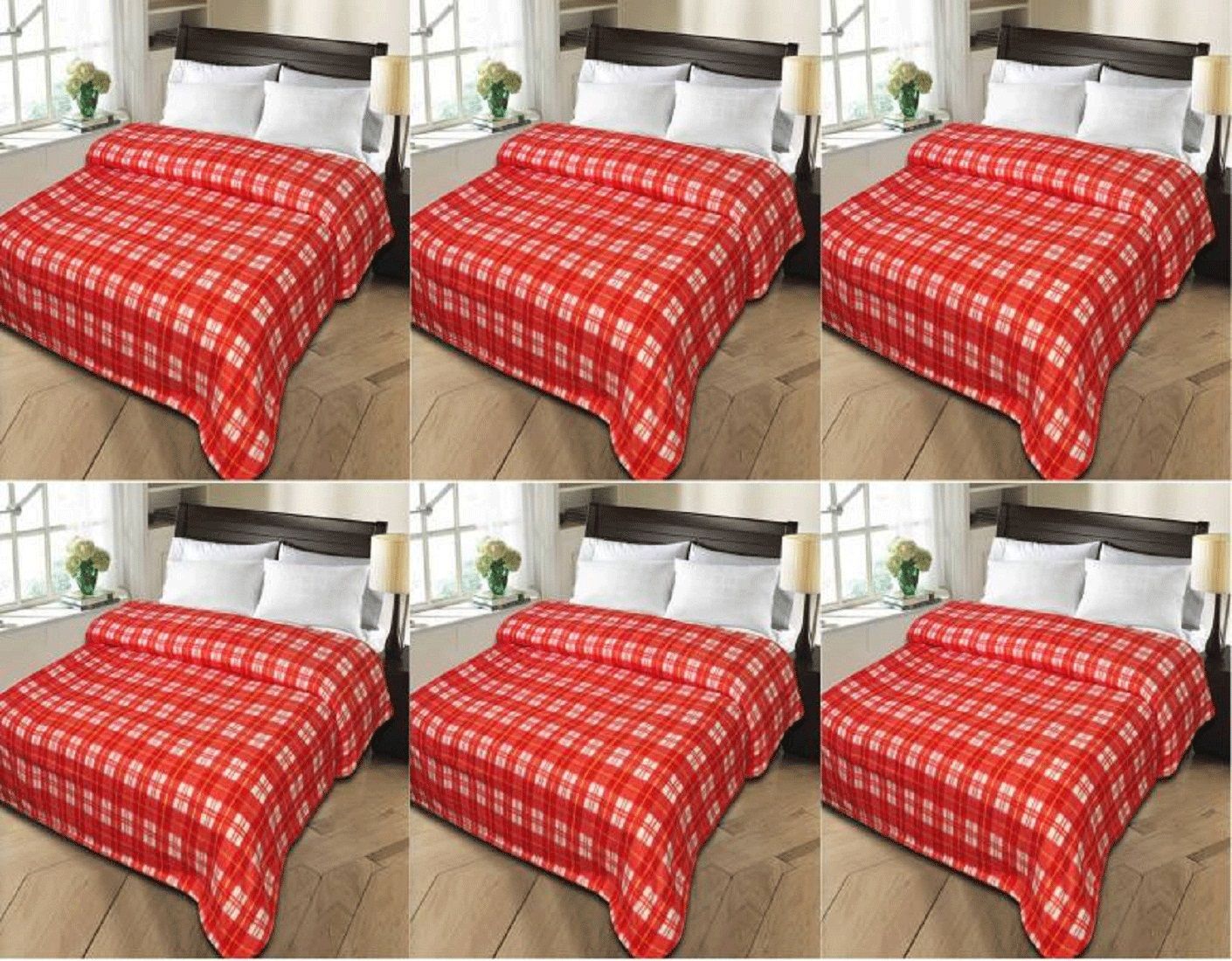 New panipat textile zone Double Poly Wool Floral Blanket Buy New