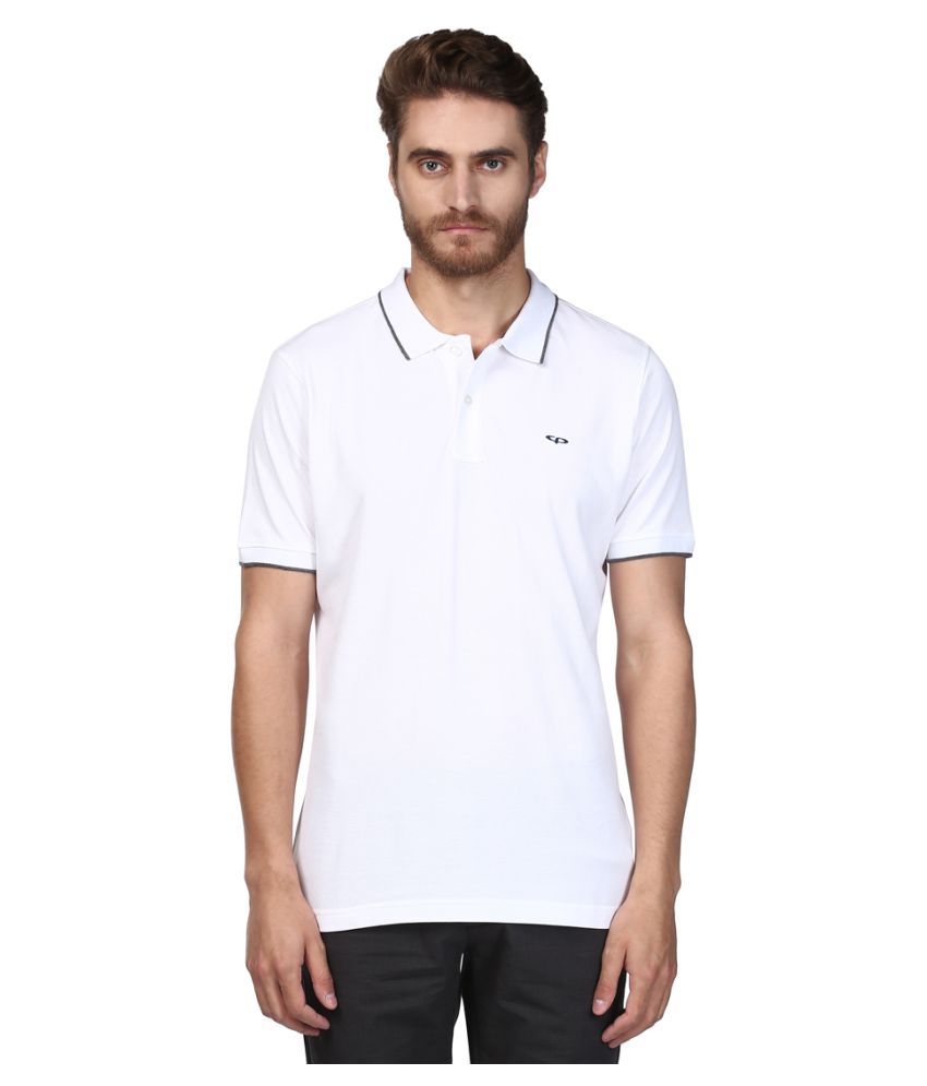 Colorplus White Relaxed Fit Polo T Shirt - Buy Colorplus White Relaxed ...