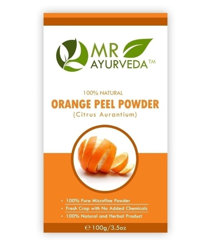 Mr Ayurveda 100 Organic Orange Peel Powder For Hair And Skin Face