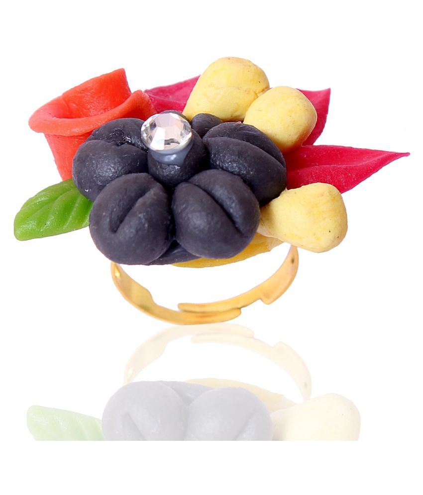 Handmade Porcelain Dough Flower Ring /for women /girls Buy Handmade