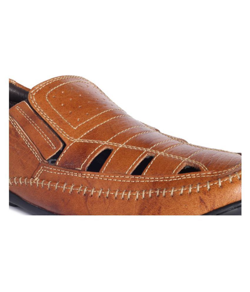 buckaroo men's leather sandals