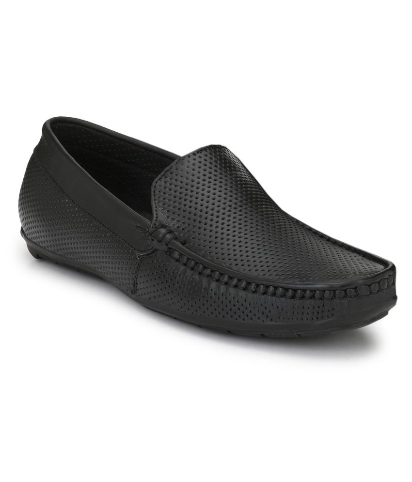 mens black loafers 10.5