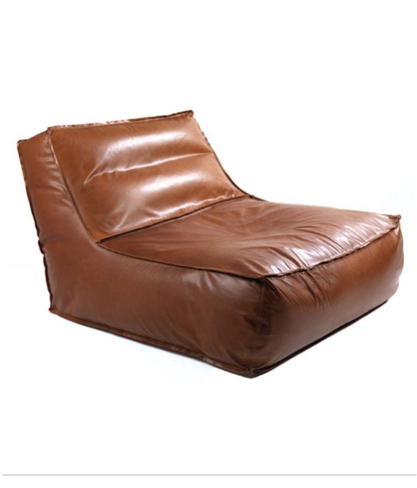 Lounger Bean Bag  Sofa  Bean Stretchable Bag  Leather Bean 