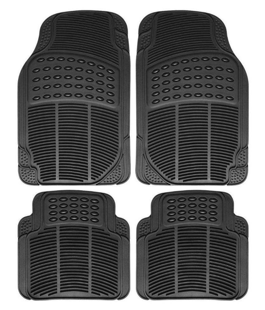 Ek Retail Shop Car Floor Mats (Black) Set of 4 for HyundaiCreta1.4Base