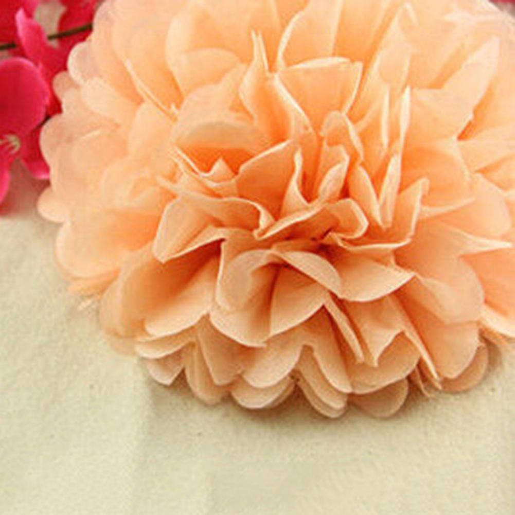 5pcs Tissue Paper Pom Poms Artificial Peony Ball Wedding Party