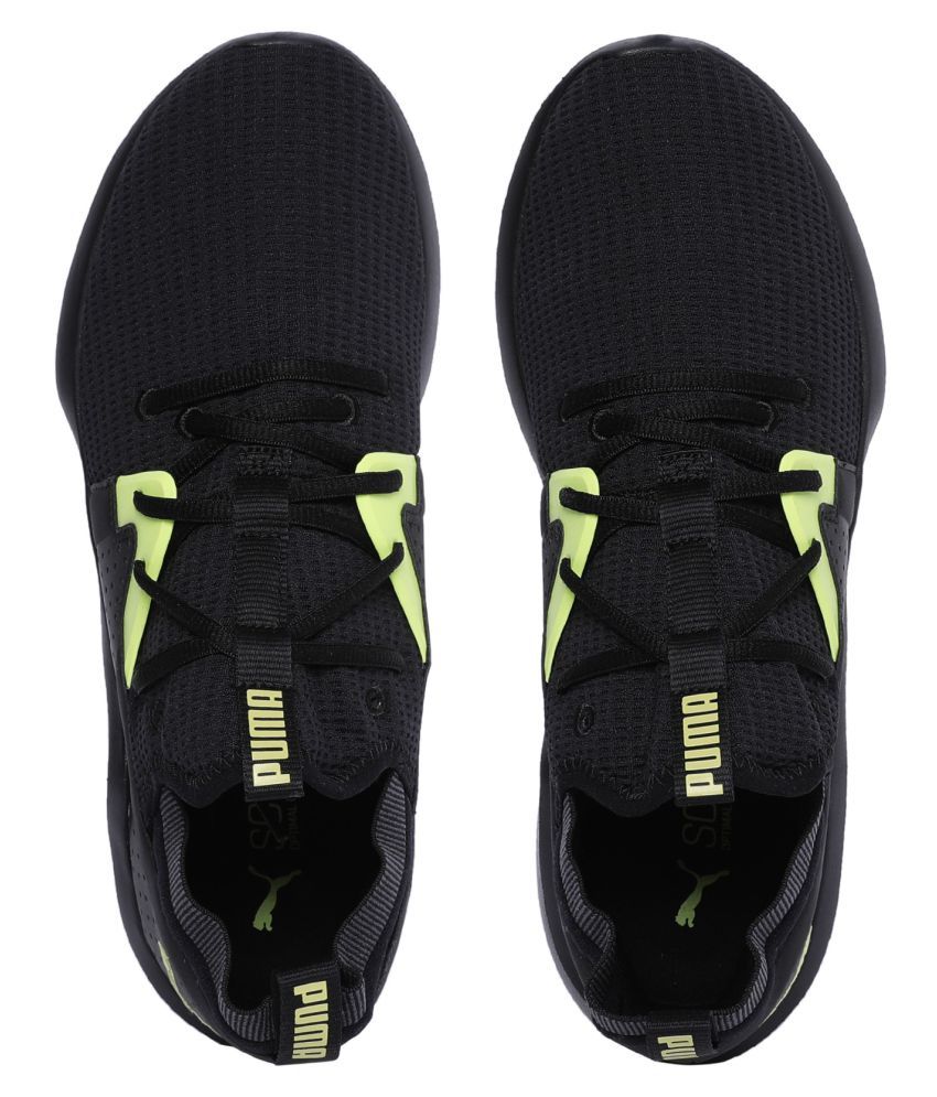 puma emergence black running shoes