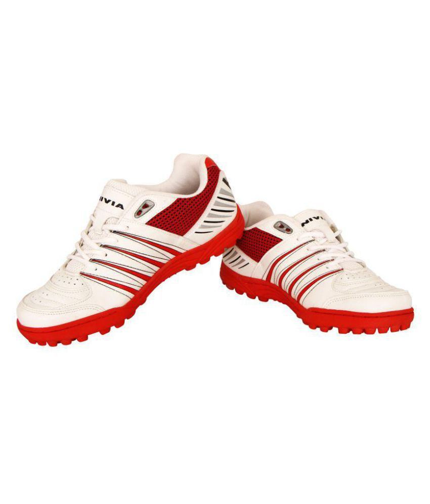 Nivia Caribbean Cricket Shoes White Red 229 Buy Nivia Caribbean