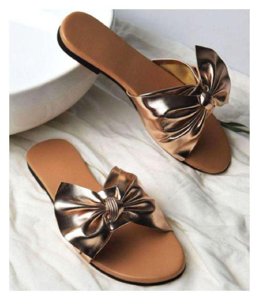 street style store gold flats