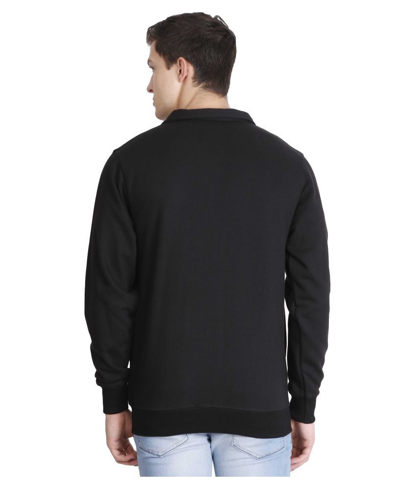 Download Plutus Black Mock Collar Sweatshirt - Buy Plutus Black ...