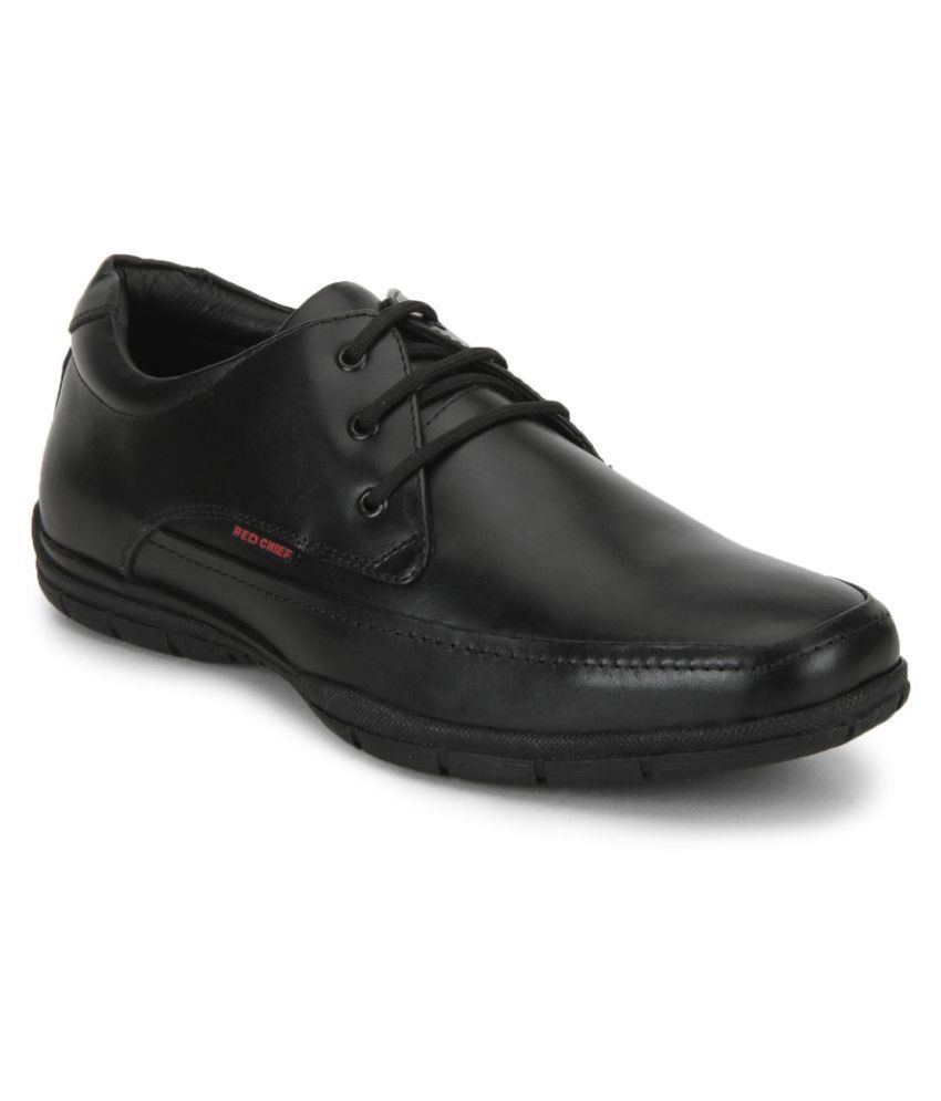 red chief shoes black leather