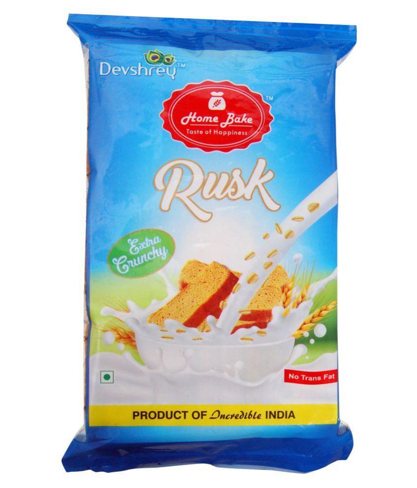 Home Bake Suji Rusk Digestives & Low Calorie Biscuits 400 gm Pack of 3