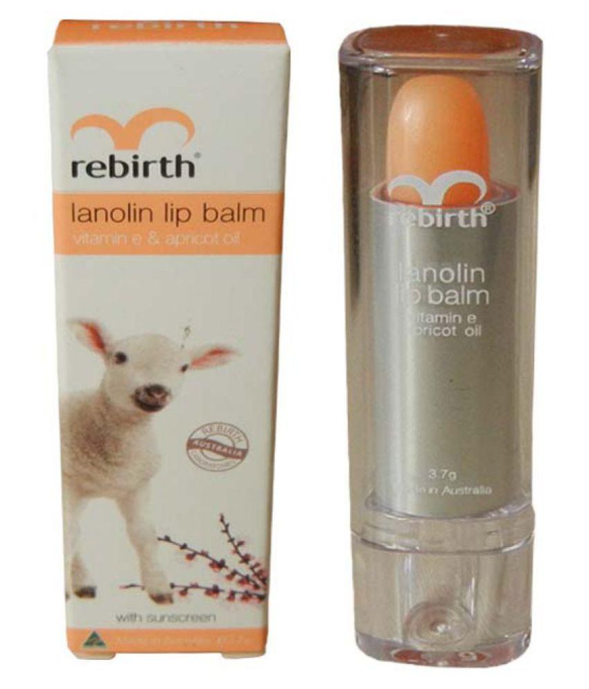 Rebirth Rebirth Lanolin Balm Lip With Vitamin E Apricot Oil & Sun