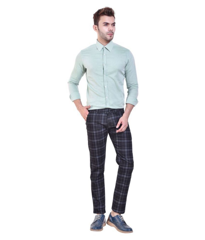 slim fit pleated pants