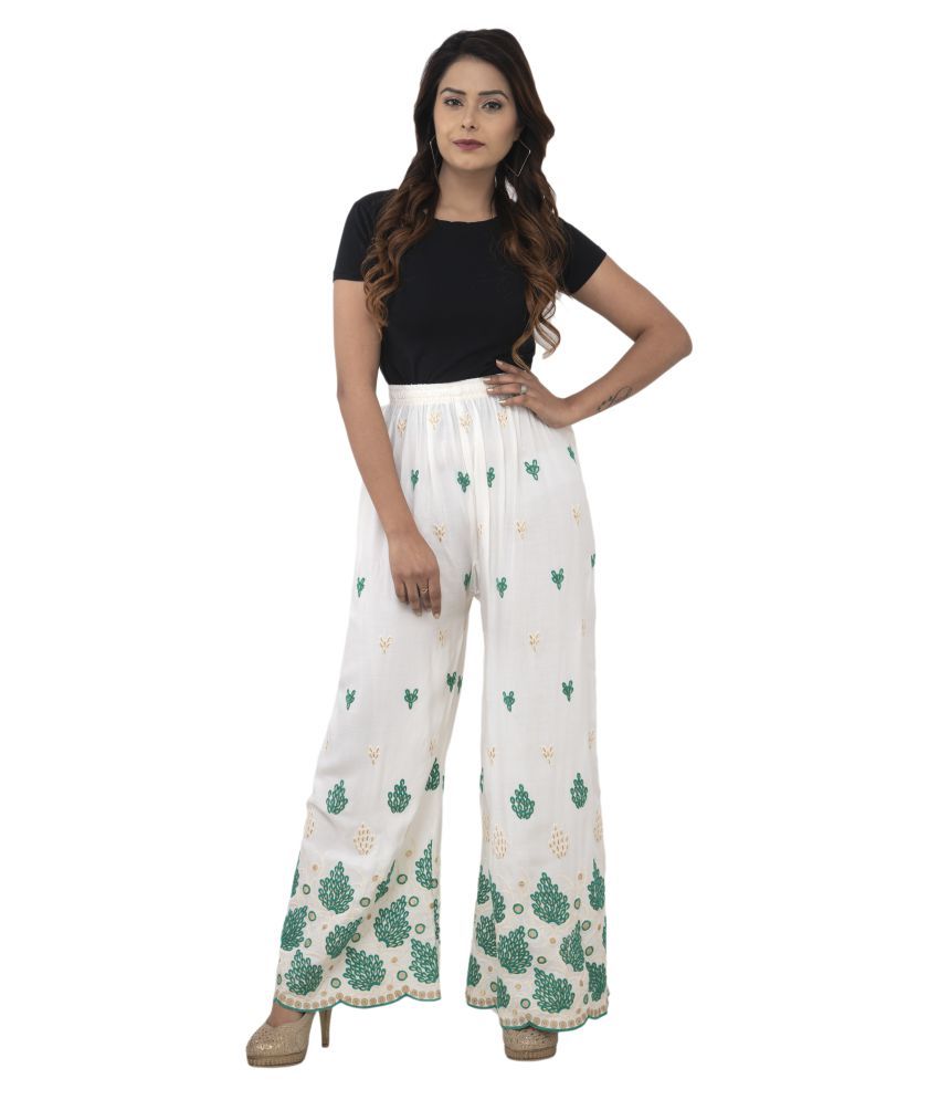 Buy Lakshya Cotton Palazzos Online at Best Prices in India - Snapdeal