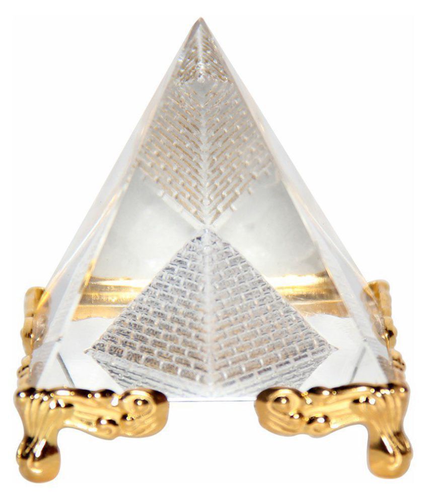     			Hometales Feng Shui Crystal Pyramid For Positive Energy (Pack Of 1)