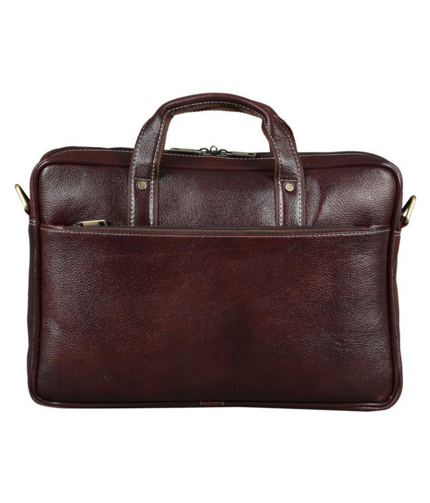 branded leather office bags