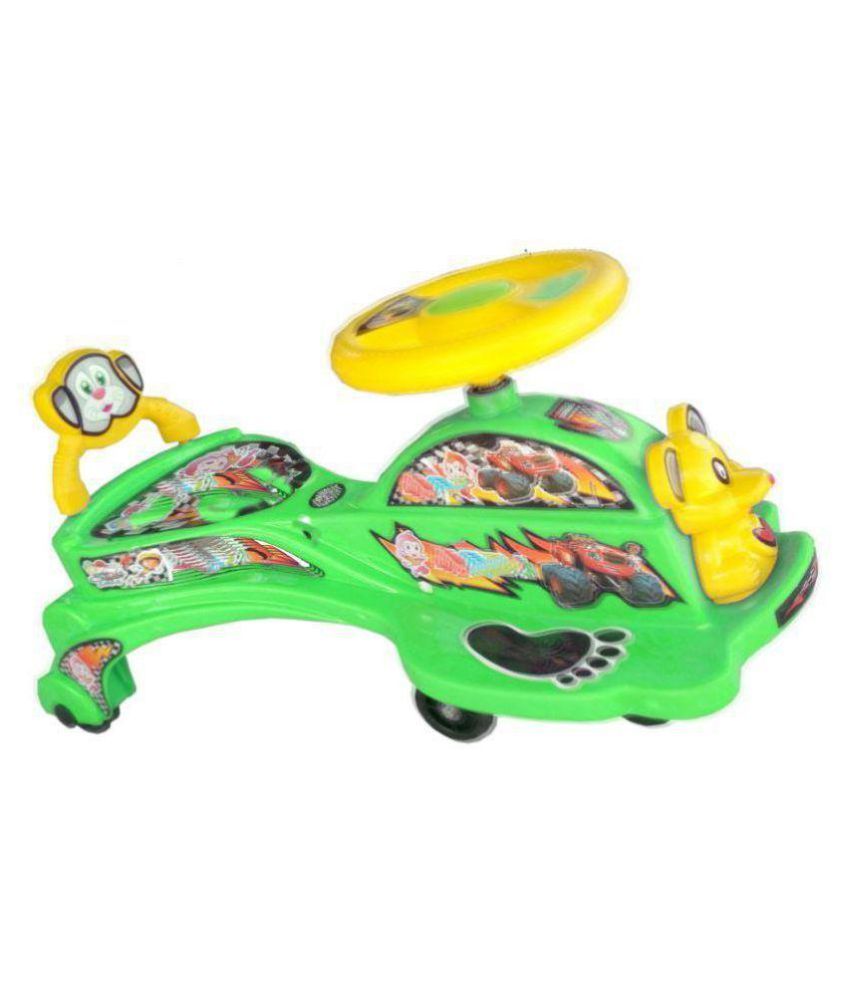 Baby Swing Car Frog Shape With Back Dora Musical Light Magic