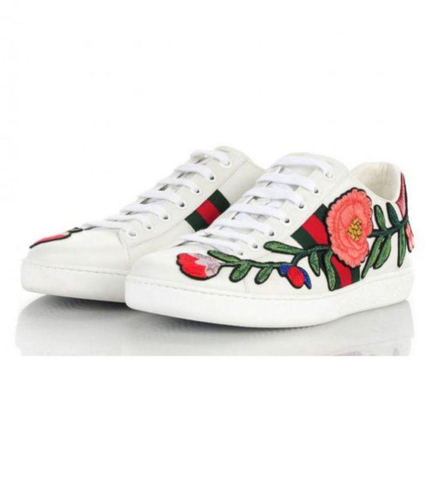 gucci white shoes womens