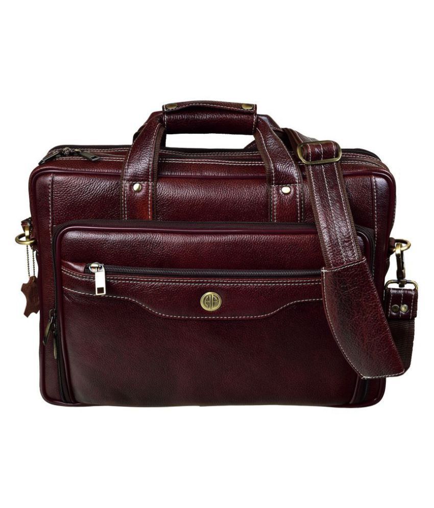 snapdeal leather bag
