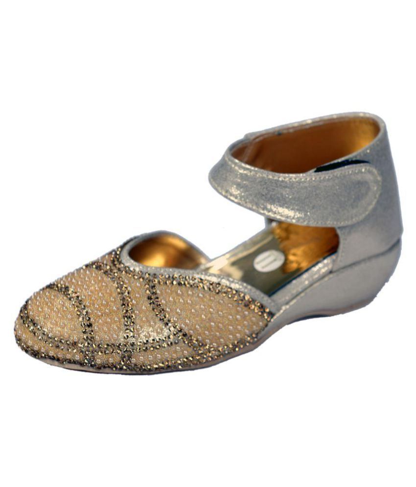 party wear golden sandals