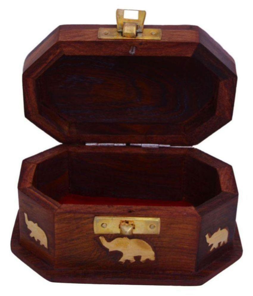 Woodykart Wooden Elephant Jewellery Box / Organizer (Gift for Women