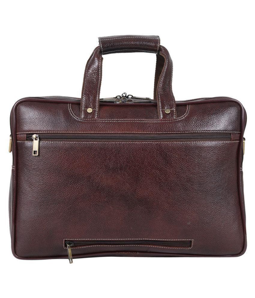 branded leather office bags