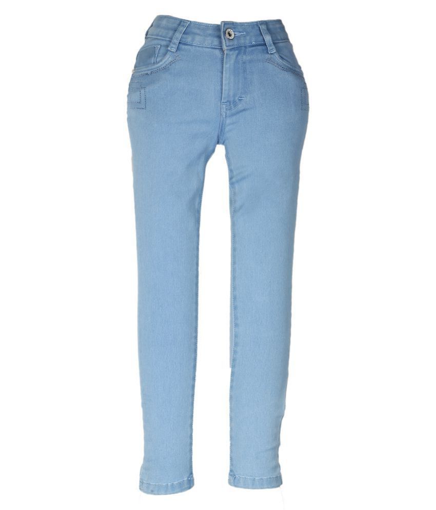 ice blue colour jeans