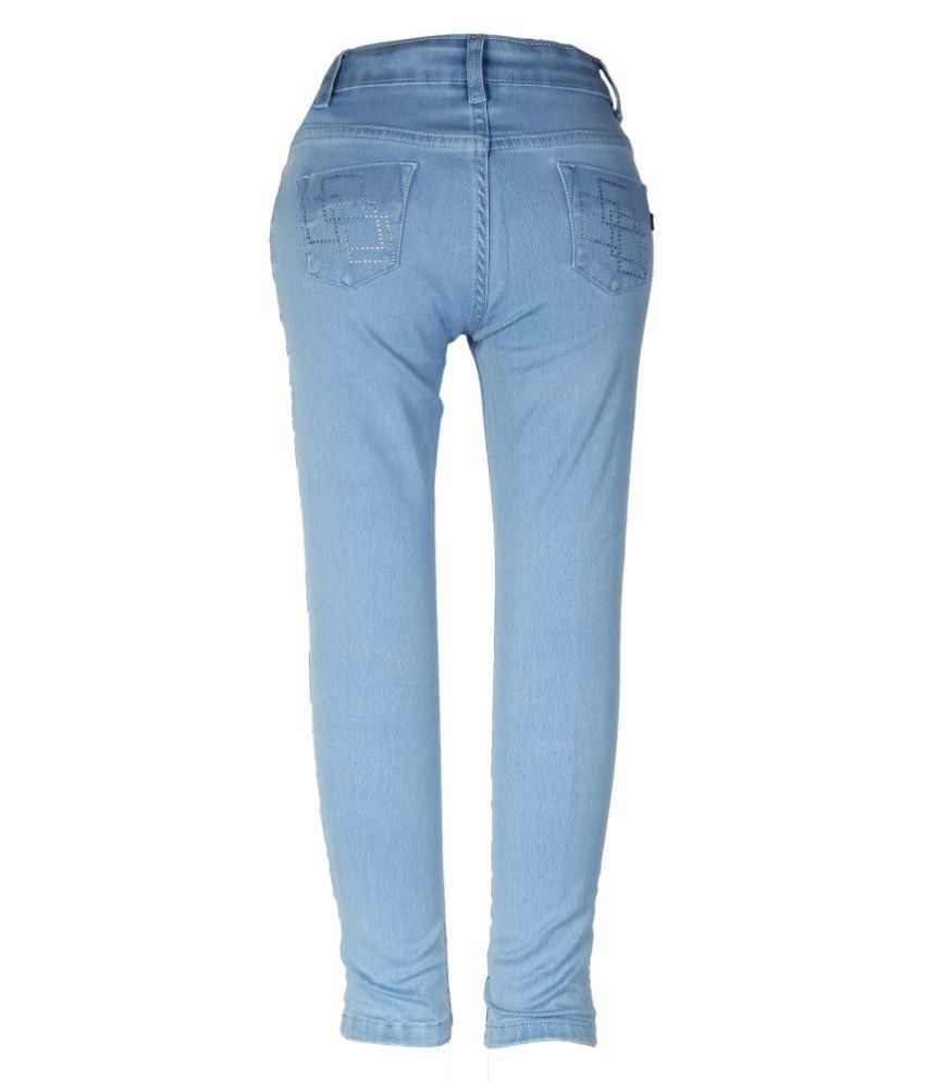 ice blue colour jeans