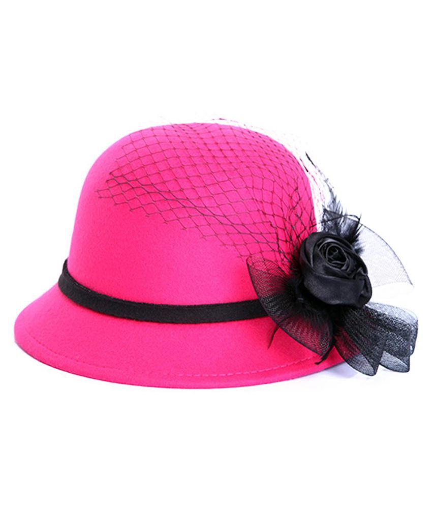 bowler hat pink