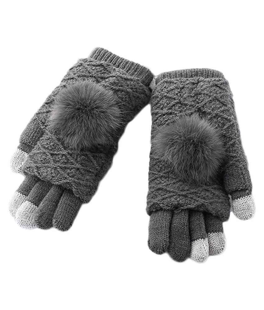 half hand gloves for winter