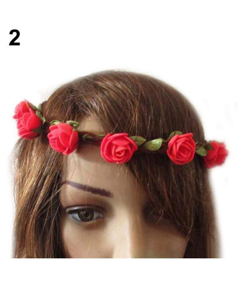 Women Rose Flower Beautiful Hair Band Accessory Headband for Wedding  Festival Price in India - Buy Women Rose Flower Beautiful Hair Band  Accessory Headband for Wedding Festival Online on Snapdeal