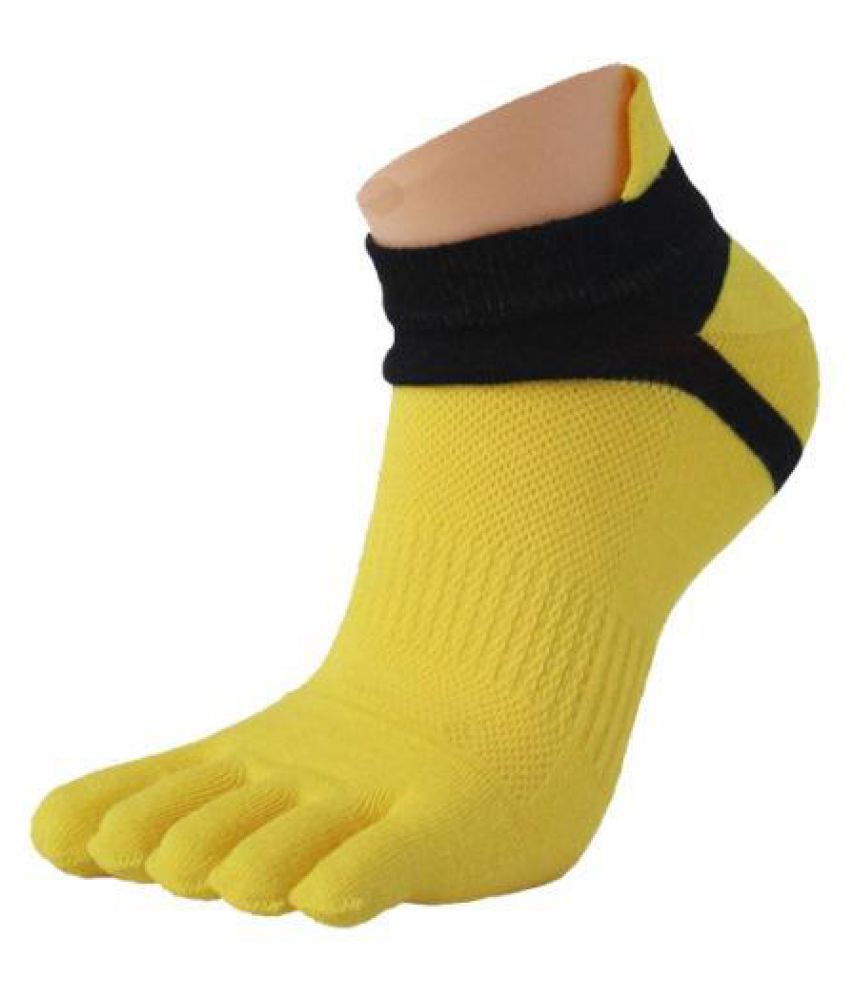 Colorful Men/'s Five Toe Socks Pure Sports Trainer Running Finger Sock Breathable