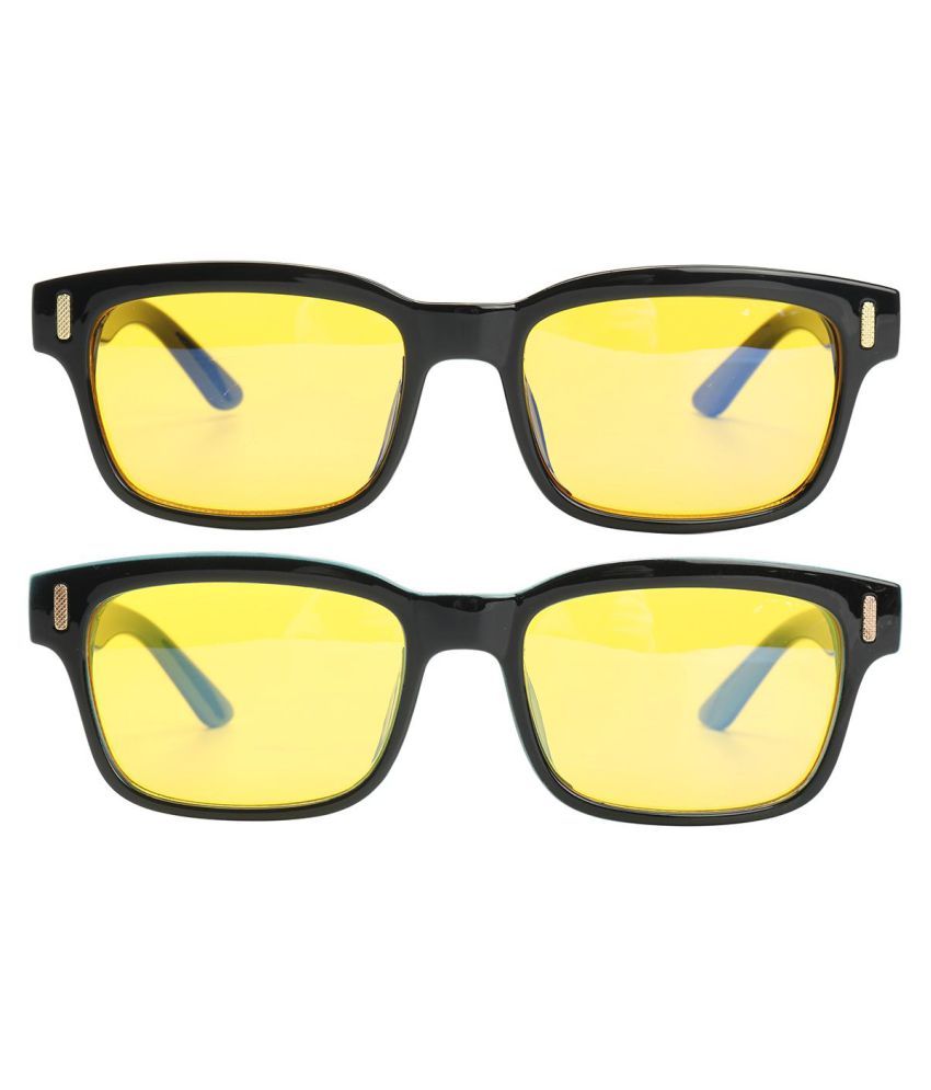 unisex Yellow Lens in Blue & Black Frame Light Blocking Anti Blue
