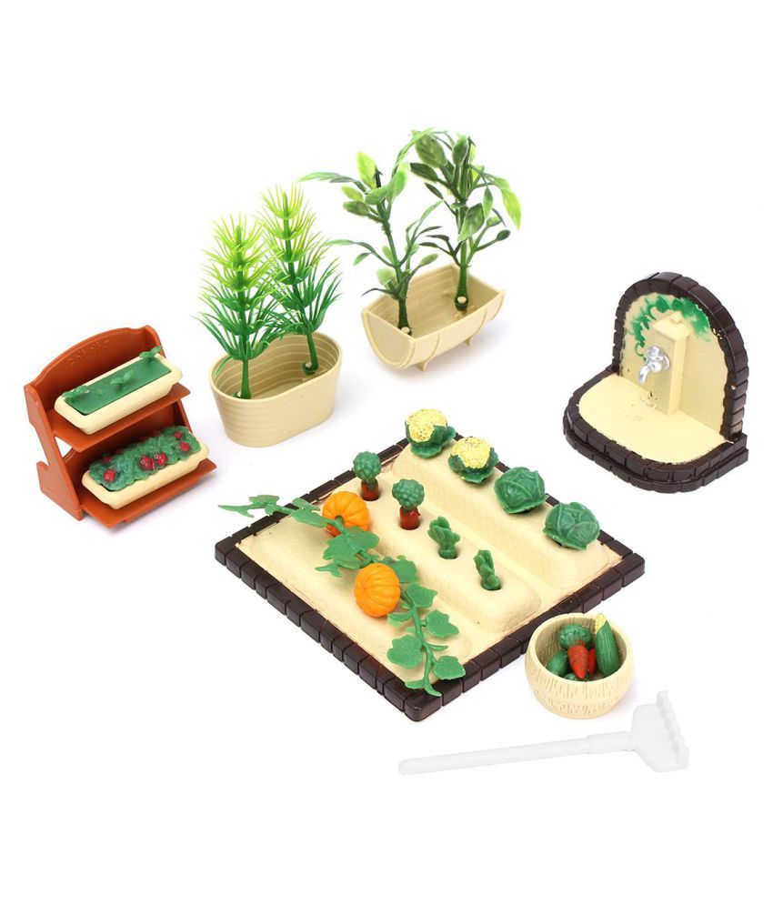 Miniature Gardening Vegetables DollHouse Furniture Outdoor Accessory Play Set US Buy Miniature