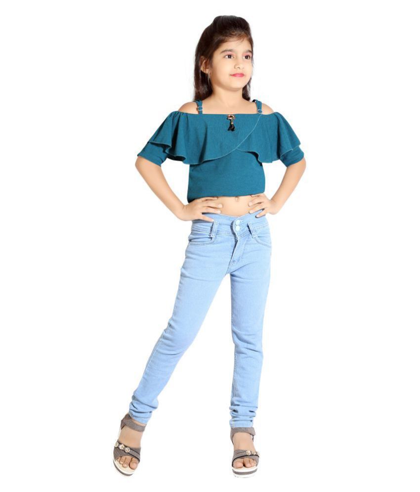 5 slim girl jeans