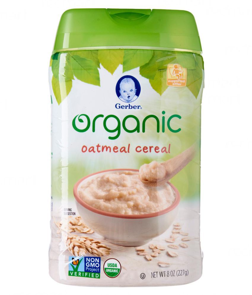 Gerber Gerber Organic Oatmeal Cereal 227 Infant Cereal for 6 Months