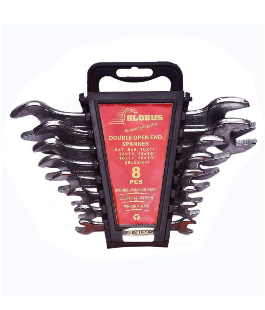     			Globus Open End Spanner Set of 8 Pc
