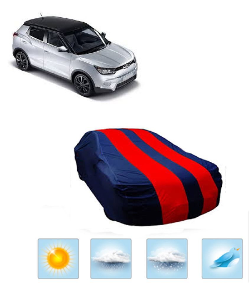 QualityBeast Car Body Cover for Mahindra S 201 Red Blue Buy