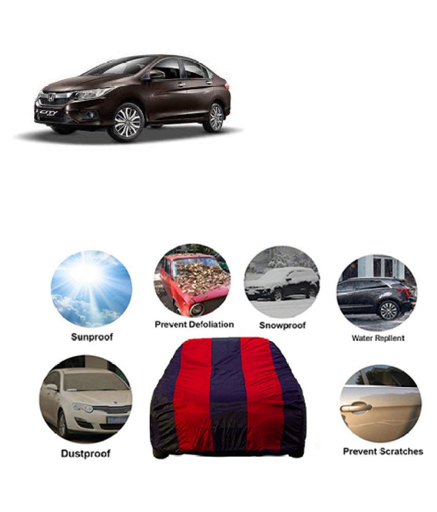 QualityBeast Car Body Cover for Honda City iDtec Red Blue Buy