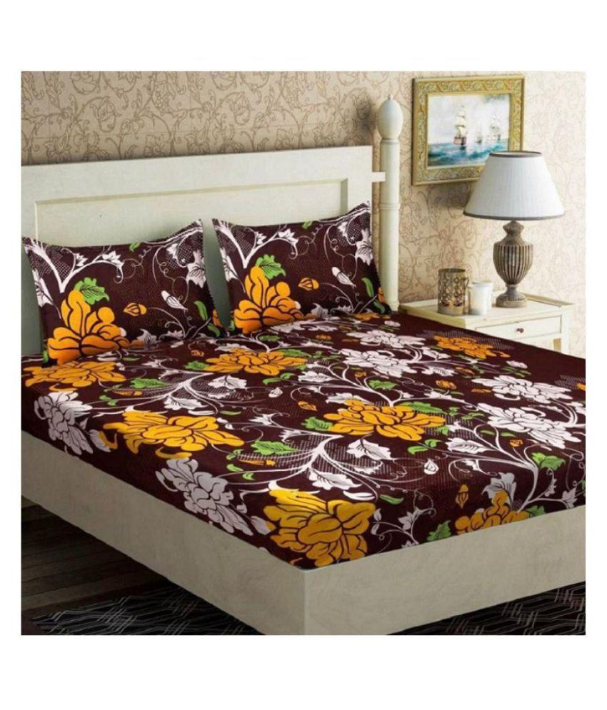 Panipat Textile Hub Microfibre Double Bedsheet With 2 Pillow Covers Buy Panipat Textile Hub 