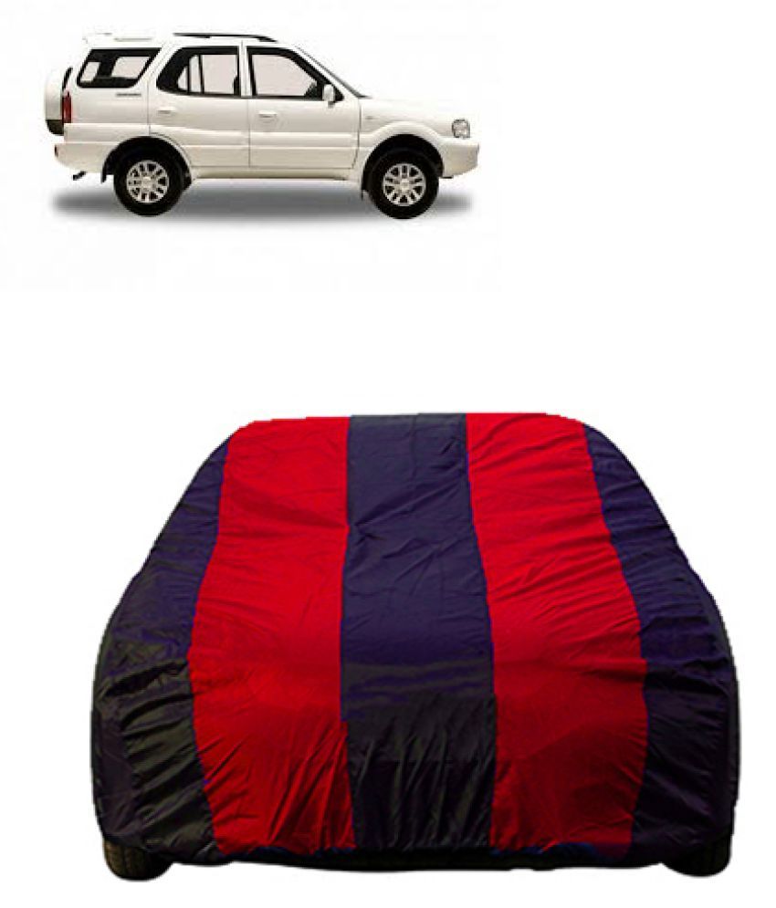 QualityBeast Car Body Cover for Tata Safari [20102014] Red Blue Buy