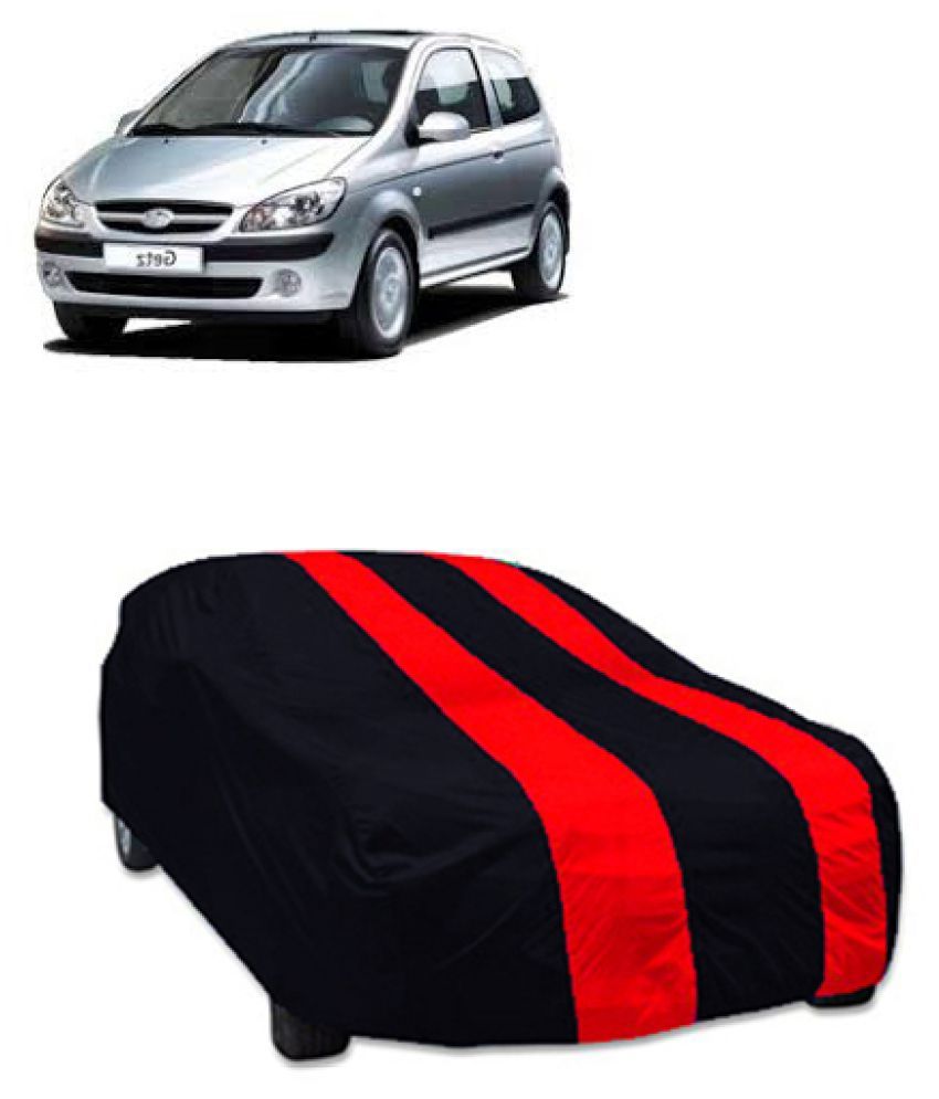 QualityBeast Car Body Cover for Hyundai Getz [20042007] Red Black Buy