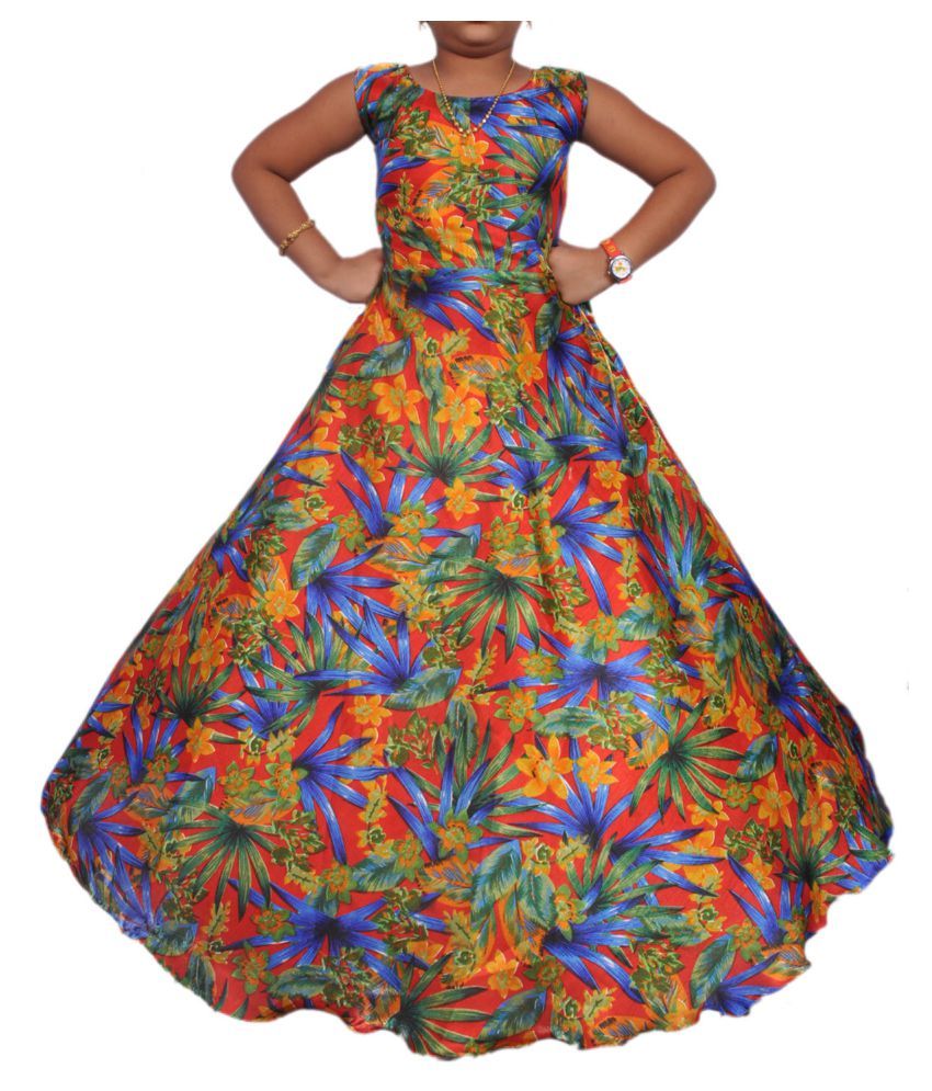 11 years girl long frock