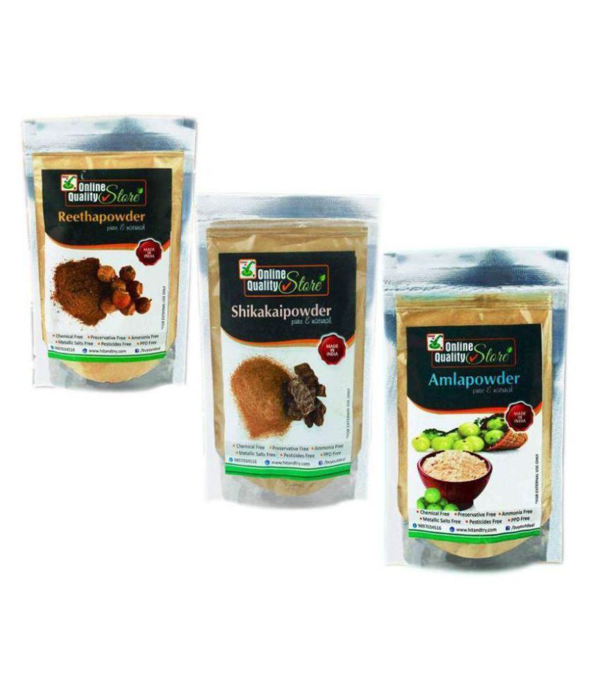 Online Quality Store Reetha Amla Shikakai Powder For Hairs Powder 900