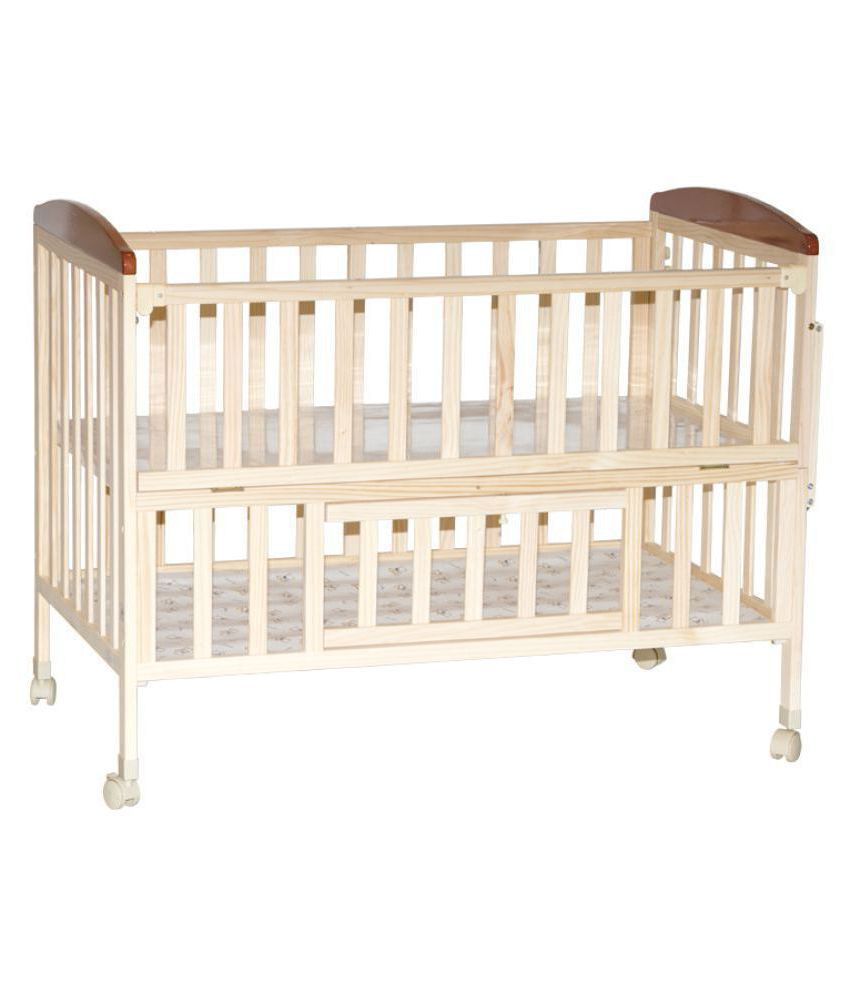 Mee Mee Baby Wooden Cot With Swing & Mosquito Net Buy Mee Mee Baby