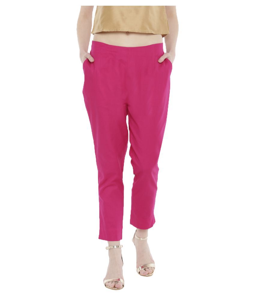     			De Moza Cotton Cigarette Pants