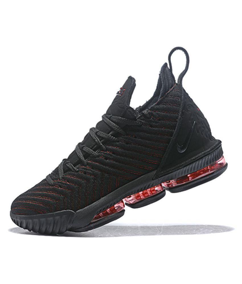 lebron 16 black red