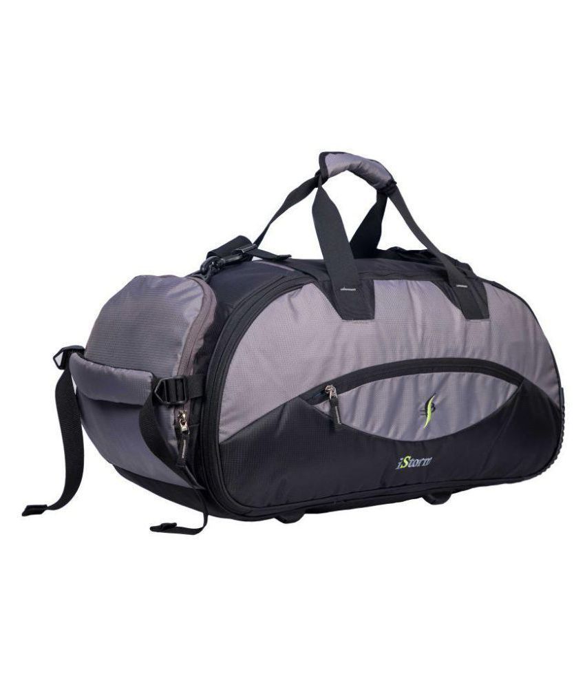 Istorm Black Solid Duffle Bag Buy Istorm Black Solid Duffle Bag