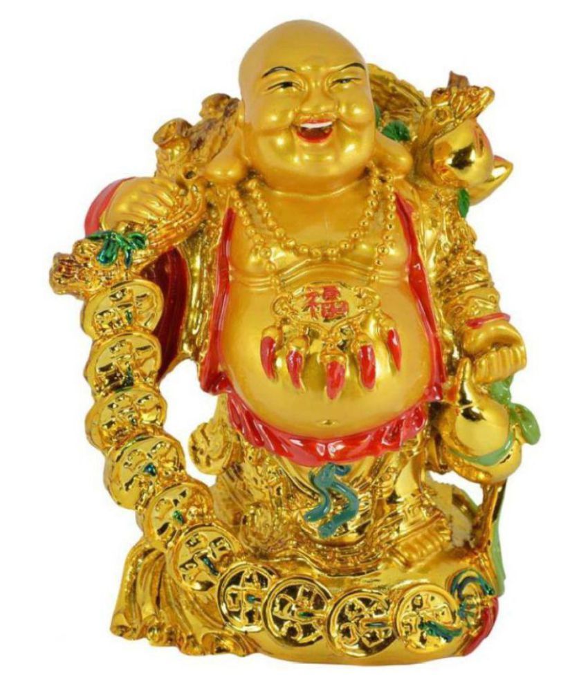     			Cherish Articles Feng Shui Laughing Buddha With Coins For Wealth And Success, Good Luck & Prosperity